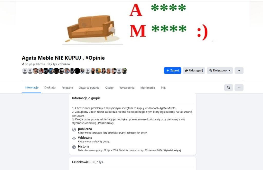 Agata Meble ma kłopot? Klienci masowo ujawniają swoje problemy z zakupami. - Ludzie ostrzegają przed Agata Meble. Klienci publikują skargi na jakość i obsługę