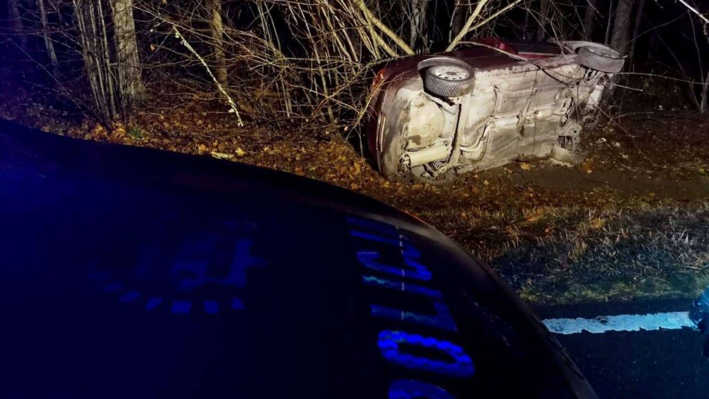 wypadek między Ogonkami a Pozezdrzem