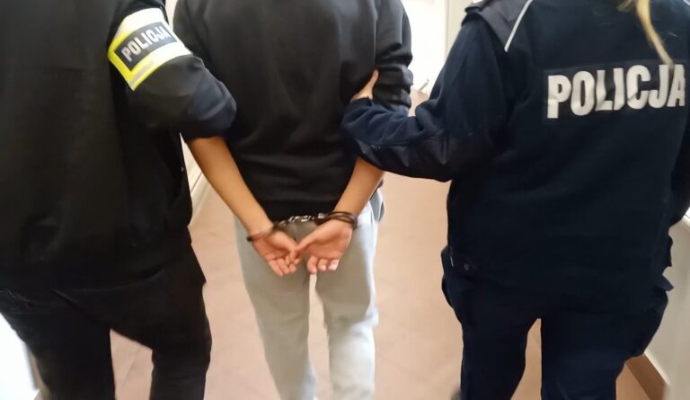 jeden z zatrzymanych