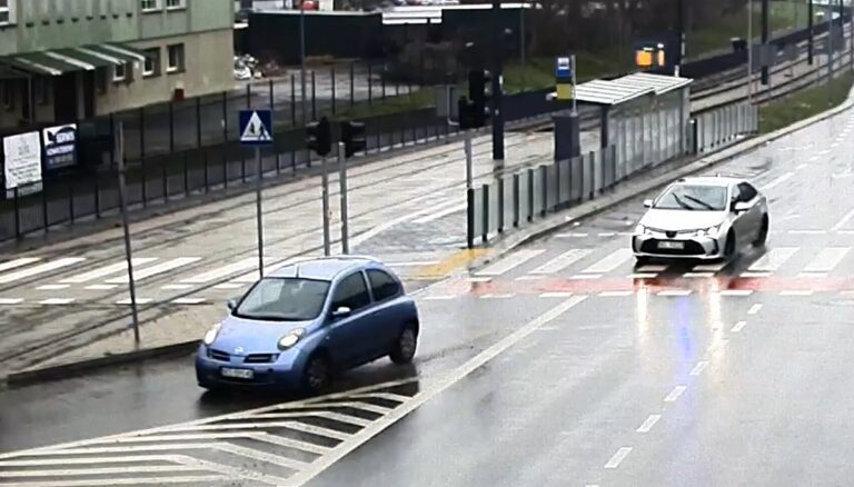 pościg za osobówką w Olsztynie