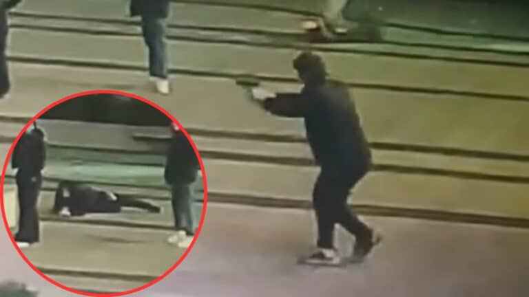 "strzelanina" pod galerią w Elblągu