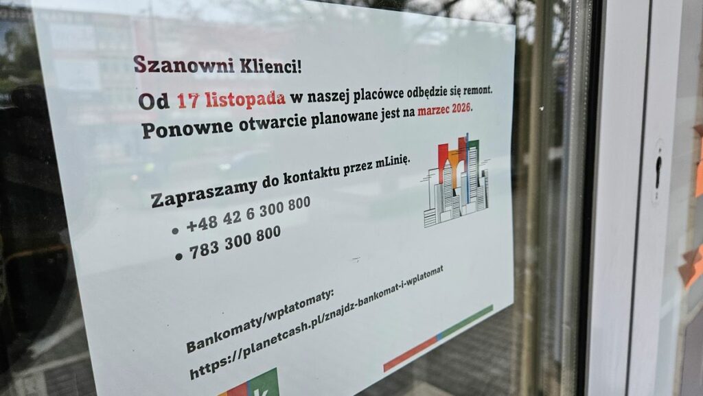 Jedyny taki oddział w centrum Olsztyna został zamknięty. - Popularny bank zamknął jedyny oddział w Olsztynie. Najbliższy w... Elblągu