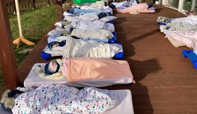 nocowanie przedszkolaków do podwórku