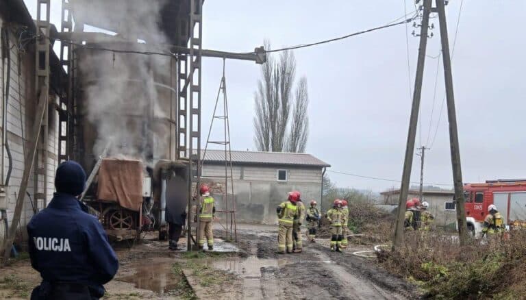 pożar suszarni