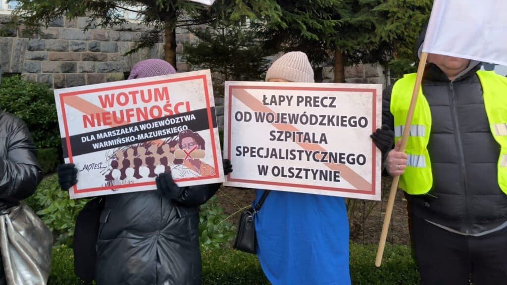 protest konsolidacja szpitali