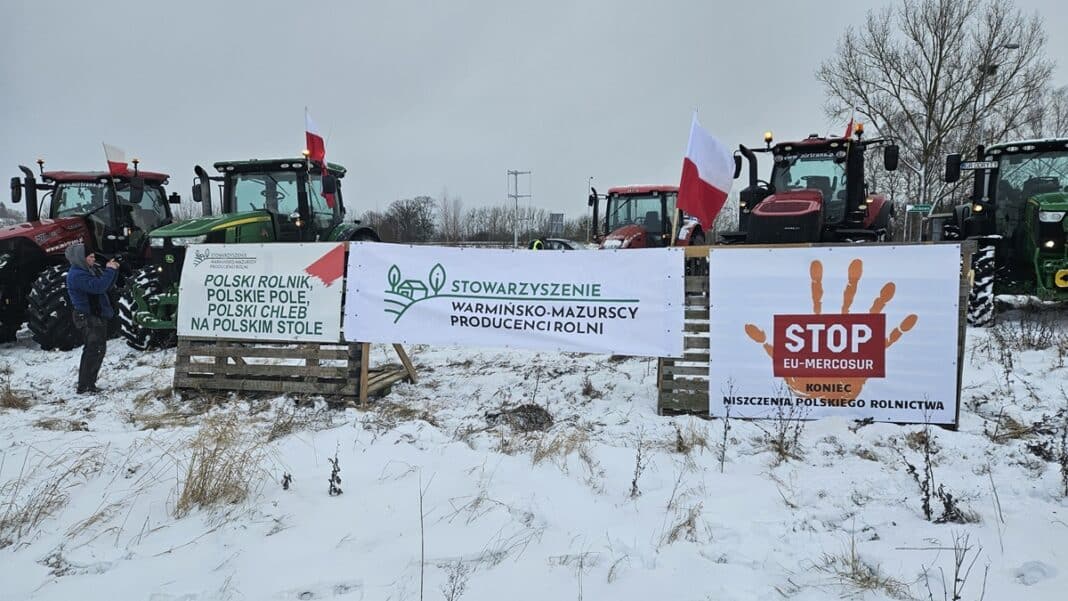 strajk rolników Warmii i Mazur