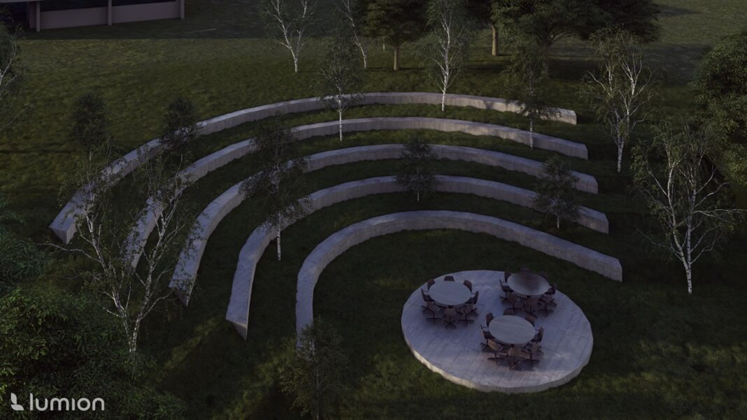 projekt Amfiteatru Zieleni w Kortowie