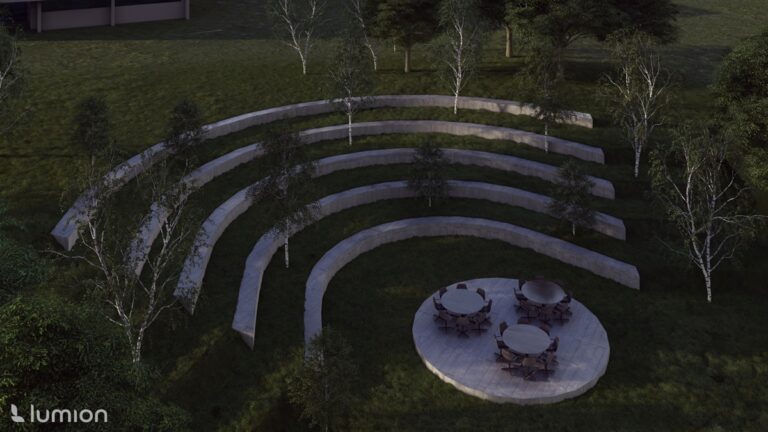 projekt Amfiteatru Zieleni w Kortowie