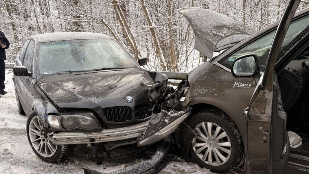 zderzenie bmw i citroena