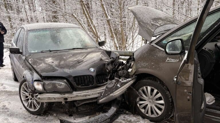 zderzenie bmw i citroena