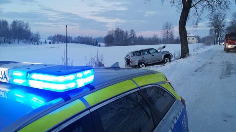 wypadek w powiecie węgorzewskim
