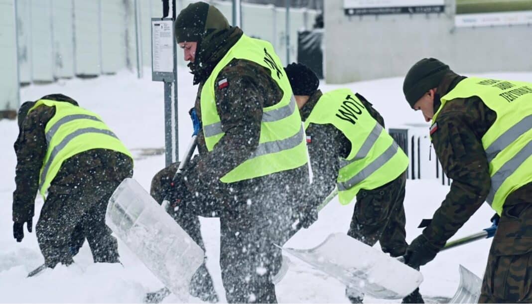 Terytorialsi odśnieżają