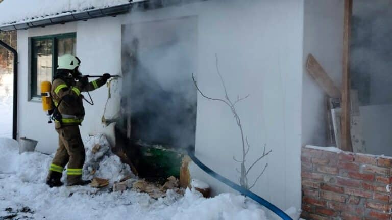 pożar domu
