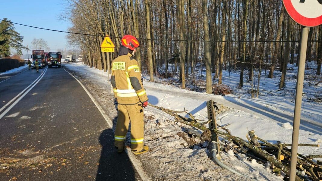 uszkodzenie lini energetycznej