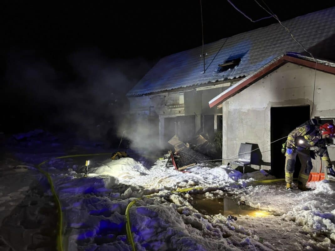 pożar domu jednorodzinnego