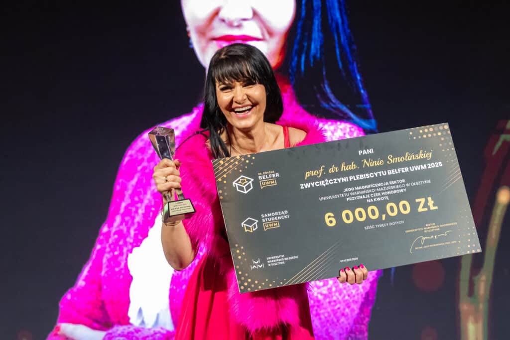 Belfer UWM 2025 pokazuje, jakich wykładowców dziś potrzebują studenci. - Studenci zdecydowali bez wahania. To ona została Belfrem UWM 2025