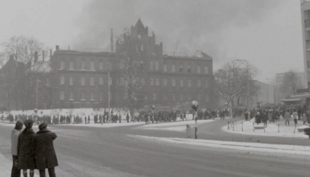 pożar sądu w Olsztynie