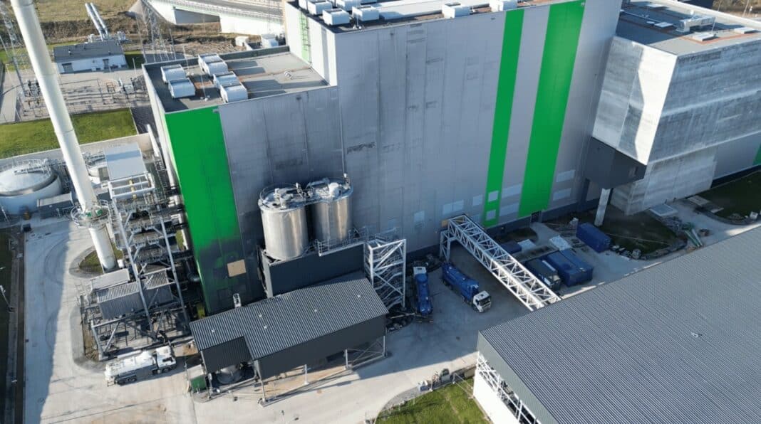 Elektrociepłownia w Oslztynie po pożarze w 2024 roku