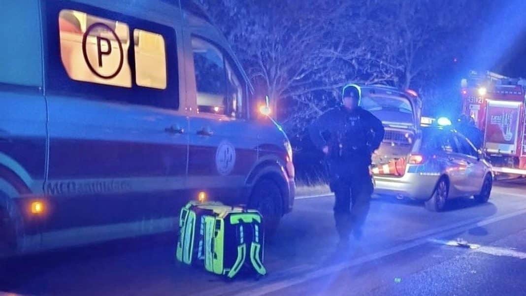 potrącenie pieszego