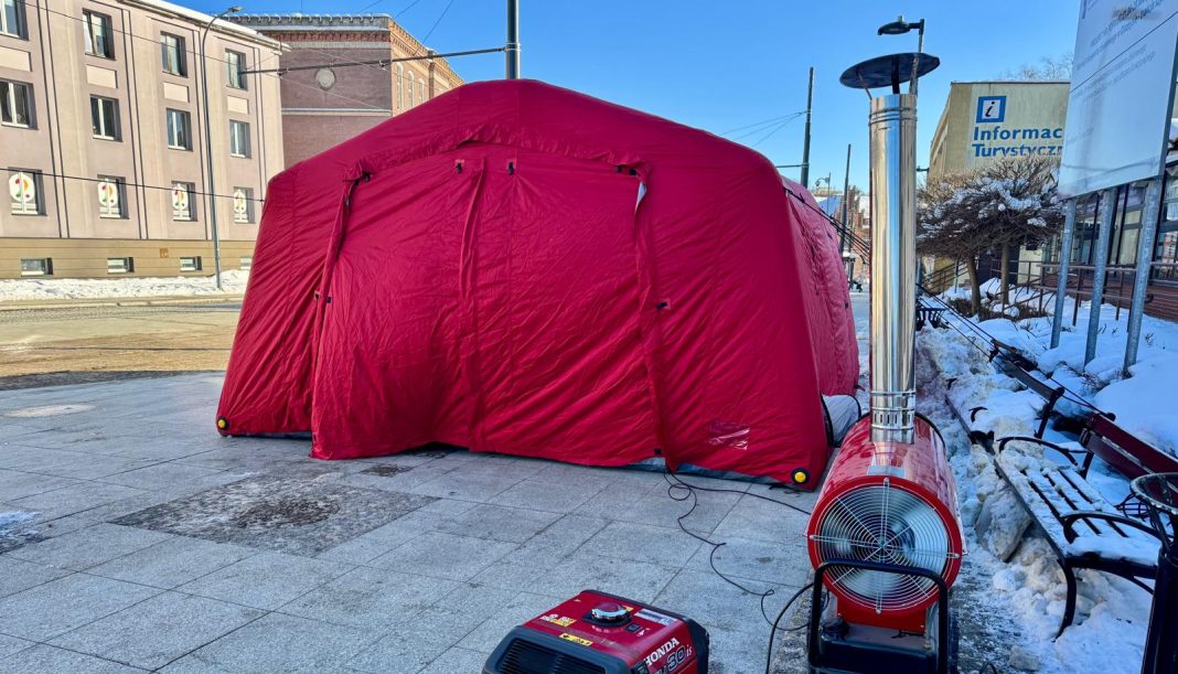 ogrzewany namiot w Olsztynie