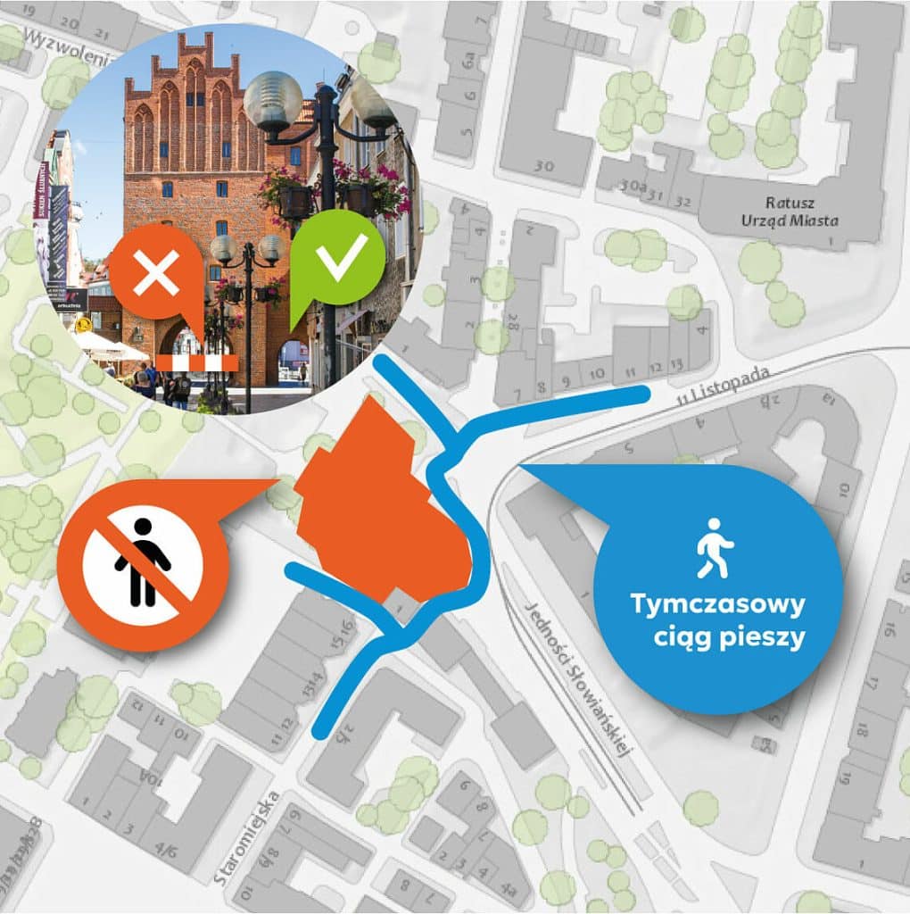 Przed mieszkańcami prawie rok robót w ścisłym centrum miasta. - Zmiany w ruchu w centrum Olsztyna. Ruszają prace, które mogą potrwać nawet 11 miesięcy