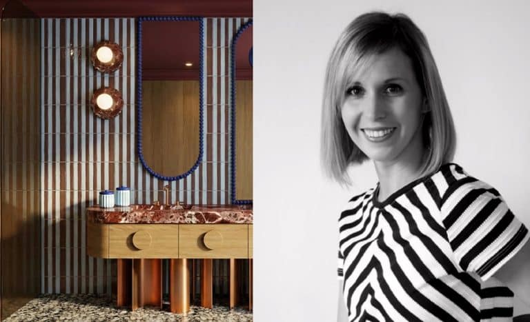 Projekt wnętrza z unikalnym połączeniem kolor&oacute;w i materiał&oacute;w, wyr&oacute;żniony w konkursie architektonicznym.