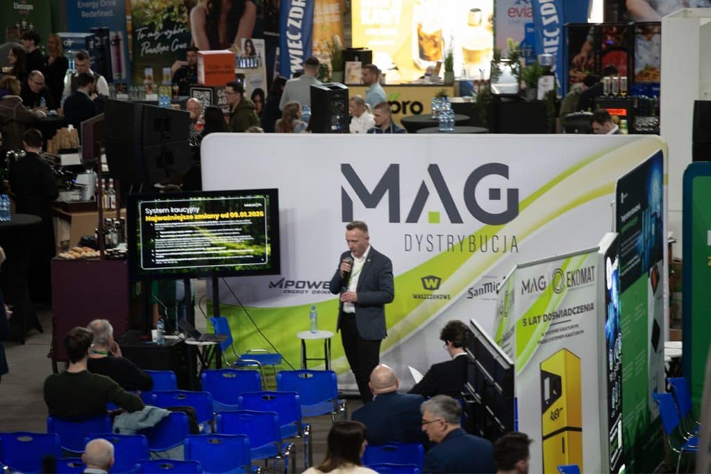 Prezentacja na targach dla właścicieli sklep&oacute;w, gastronomii i hoteli w hali Urania w Olsztynie.