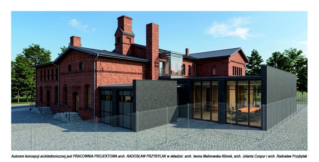Projekt rewitalizacji zabytkowych koszar Dragon&oacute;w z nowoczesnym dobudowanym skrzydłem.