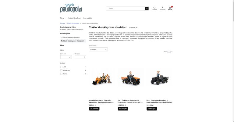 Traktorki elektryczne dla dzieci i inne pojazdy na akumulator - co wybierają rodzice?