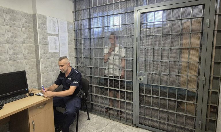 Mężczyzna w policyjnym areszcie za złamanie zakazu zbliżania się do matki.