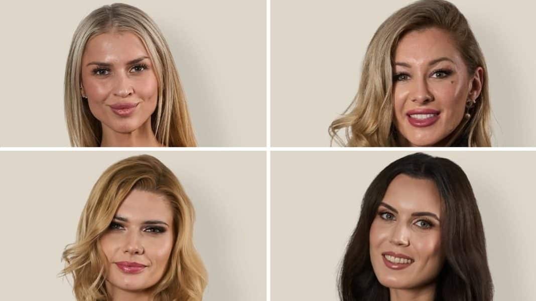Cztery kobiety z Olsztyna na zdjęciu, wszystkie mają długie blond lub brązowe włosy, uśmiechają się do kamery.